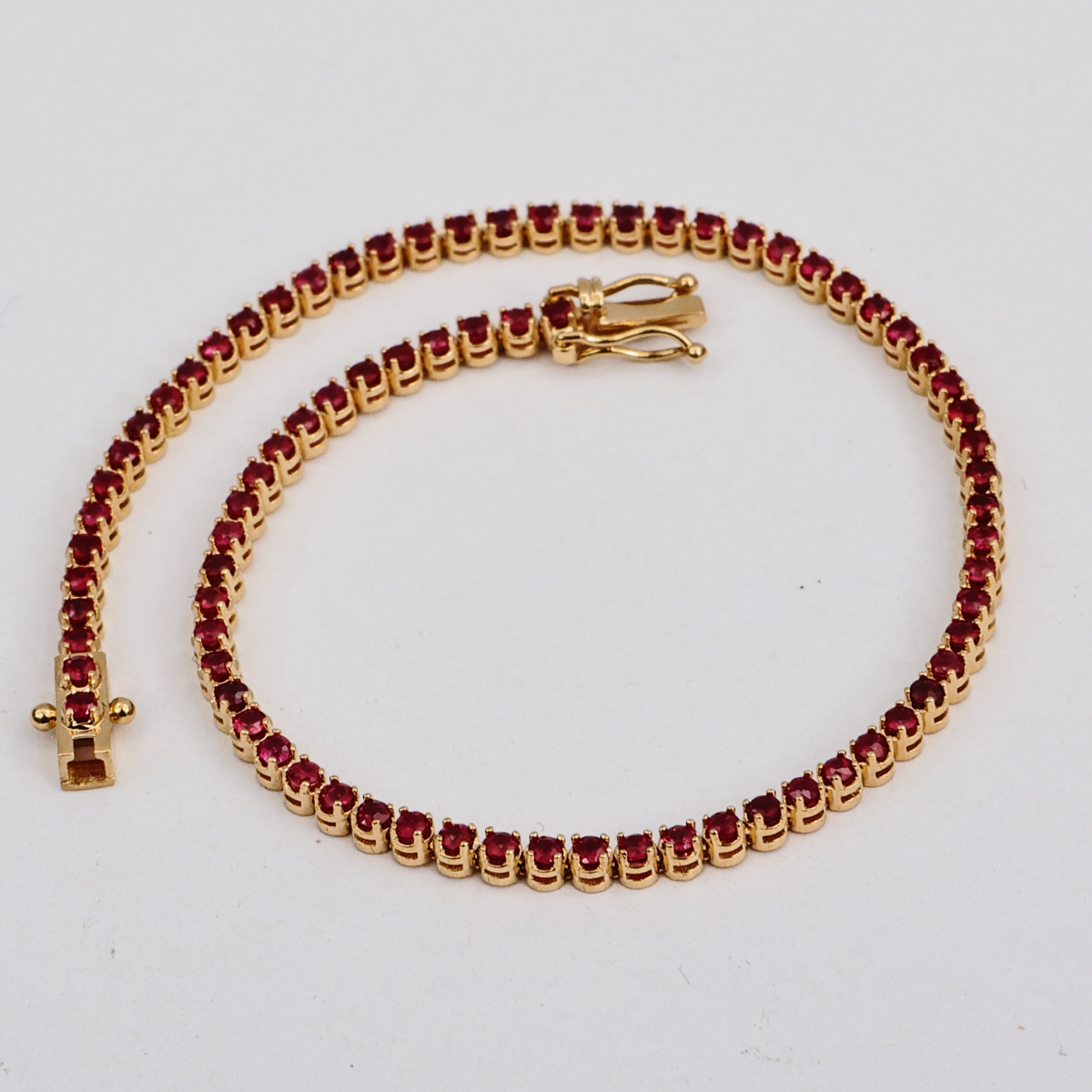Pulsera Tenis Oro Amarillo