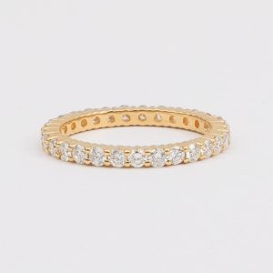 Argolla Oro Amarillo y Diamantes