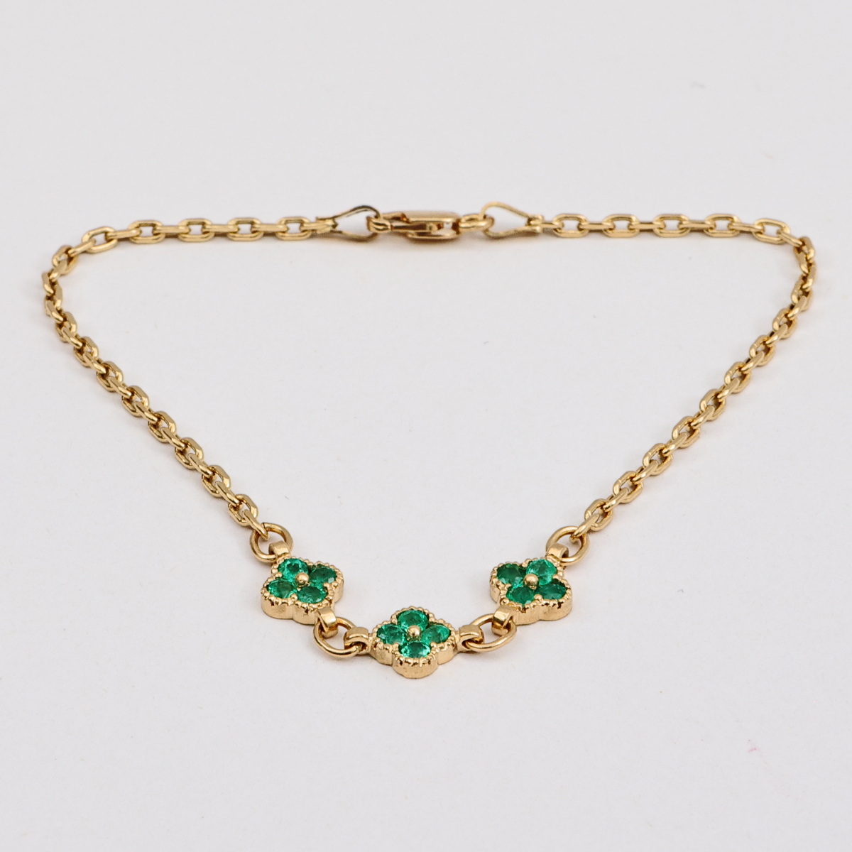 Pulsera Trebol Oro Amarillo