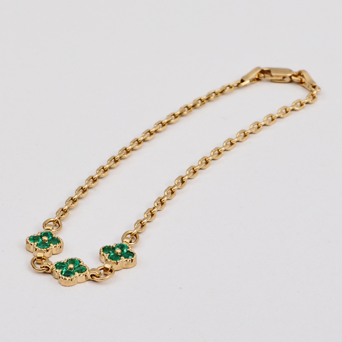 Pulsera Trebol Oro Amarillo - Imagen 3