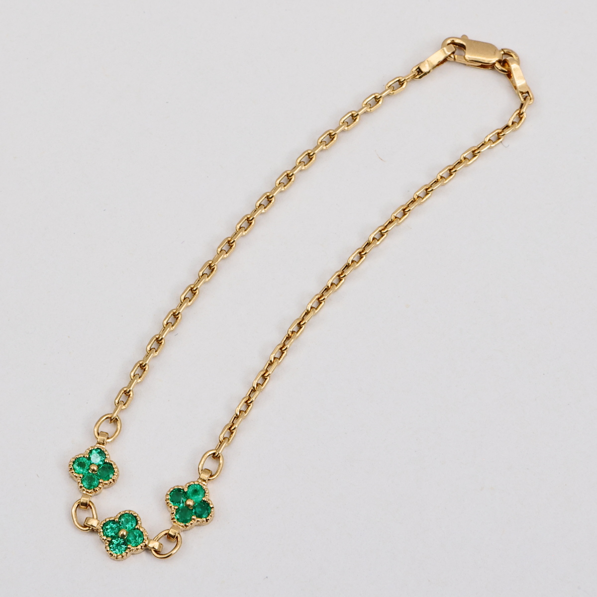 Pulsera Trebol Oro Amarillo - Imagen 2