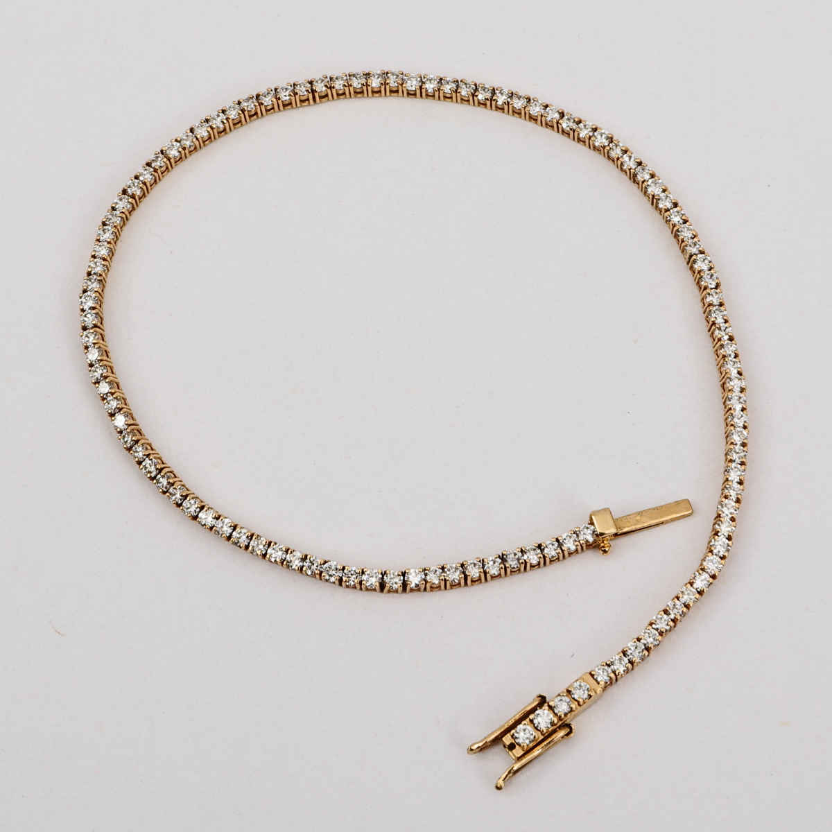 Pulsera Tenis Oro Amarillo y Diamantes - Imagen 4