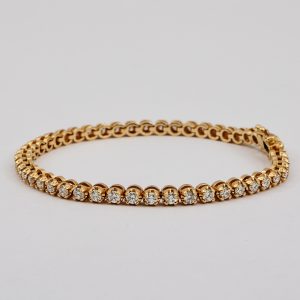 Pulsera Big Tenis Oro Amarillo