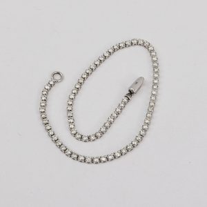 Pulsera Tenis Oro Blanco y Diamantes