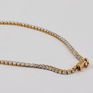 Pulsera Tenis Oro Amarillo y Diamantes
