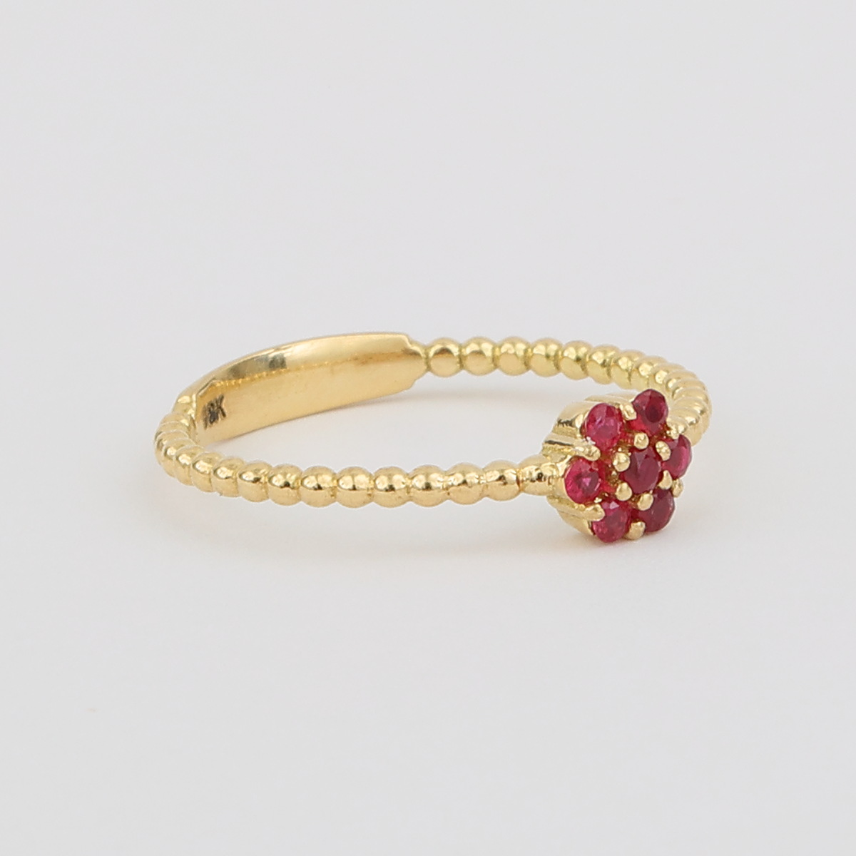 Anillo Oro Amarillo y Rubíes - Imagen 2