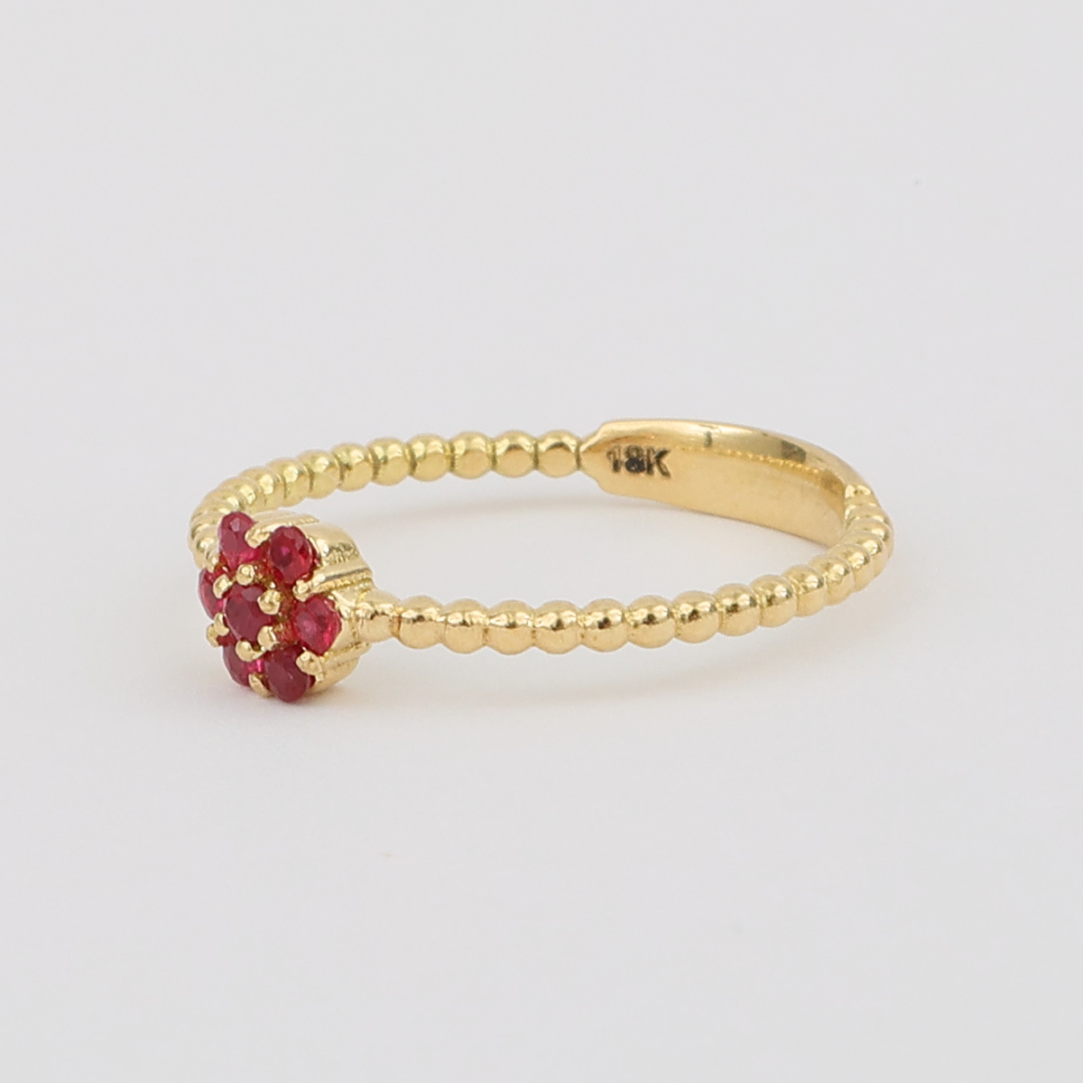 Anillo Oro Amarillo y Rubíes - Imagen 4